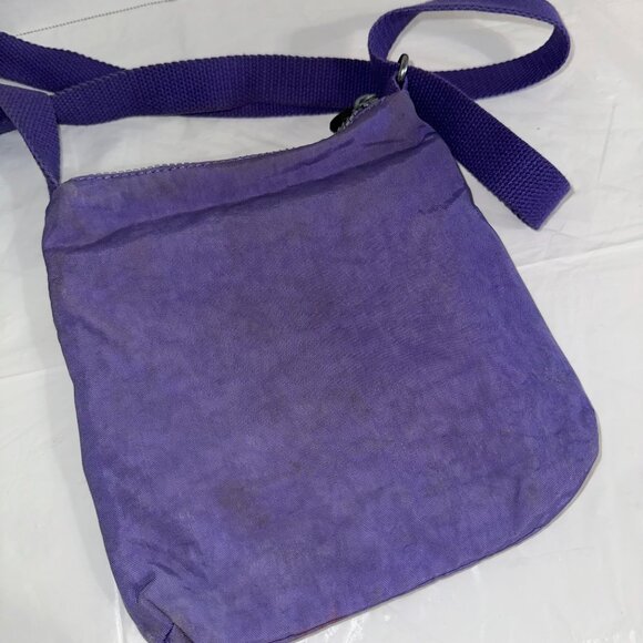 Kipling Purple Crossbody Shoulder Bag With Adjustable Strap & Zippered Pockets - Picture 3 of 6